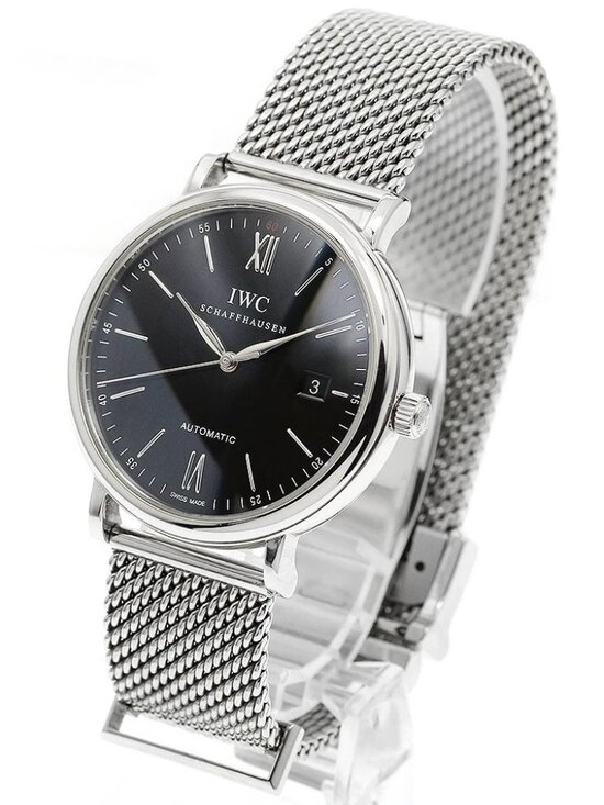 IWC SCHAFFHAUSEN Portofino IW356506 Date Black Dial Automatic Men\'s Watch_960833 main image 6